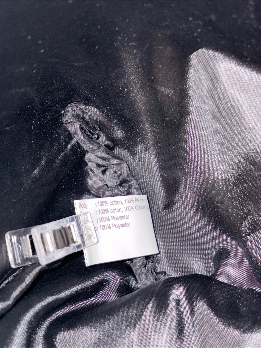Victoria's Secret Black & Silver Chevron Sequin Wristlet - Picture 6 of 8